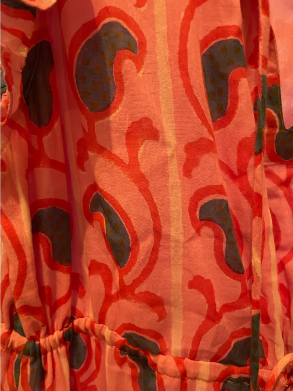 Oliphant Pink Printed Ruffled-Neck Top - Picture 4 of 5